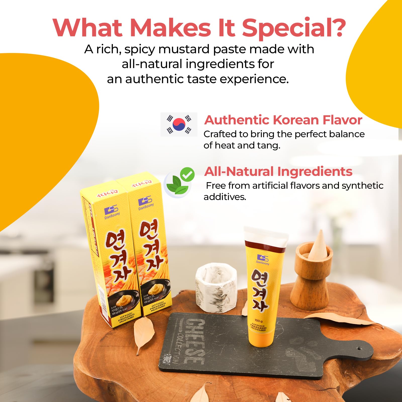 DanSoony mustard blends easily with soy or mayo for condiments