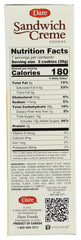 Dare Creme Cookies Lemon creme close-up, creamy lemon filling