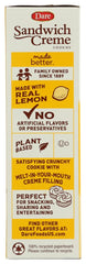 Dare Creme Cookies Lemon served on plate with tea, perfect pairing