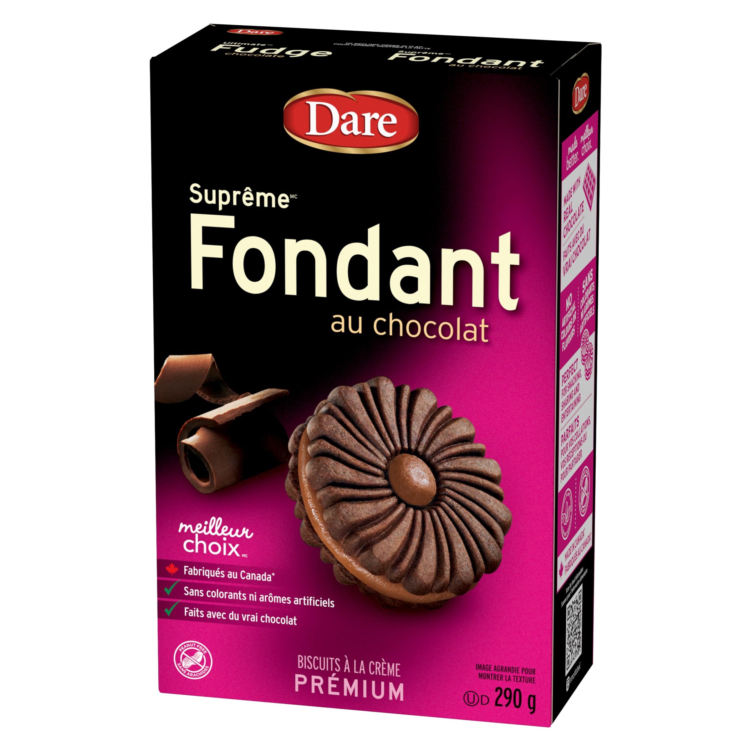 Dare Ultimate Fudge Cookie 290g pack viewed for premium indulgence.