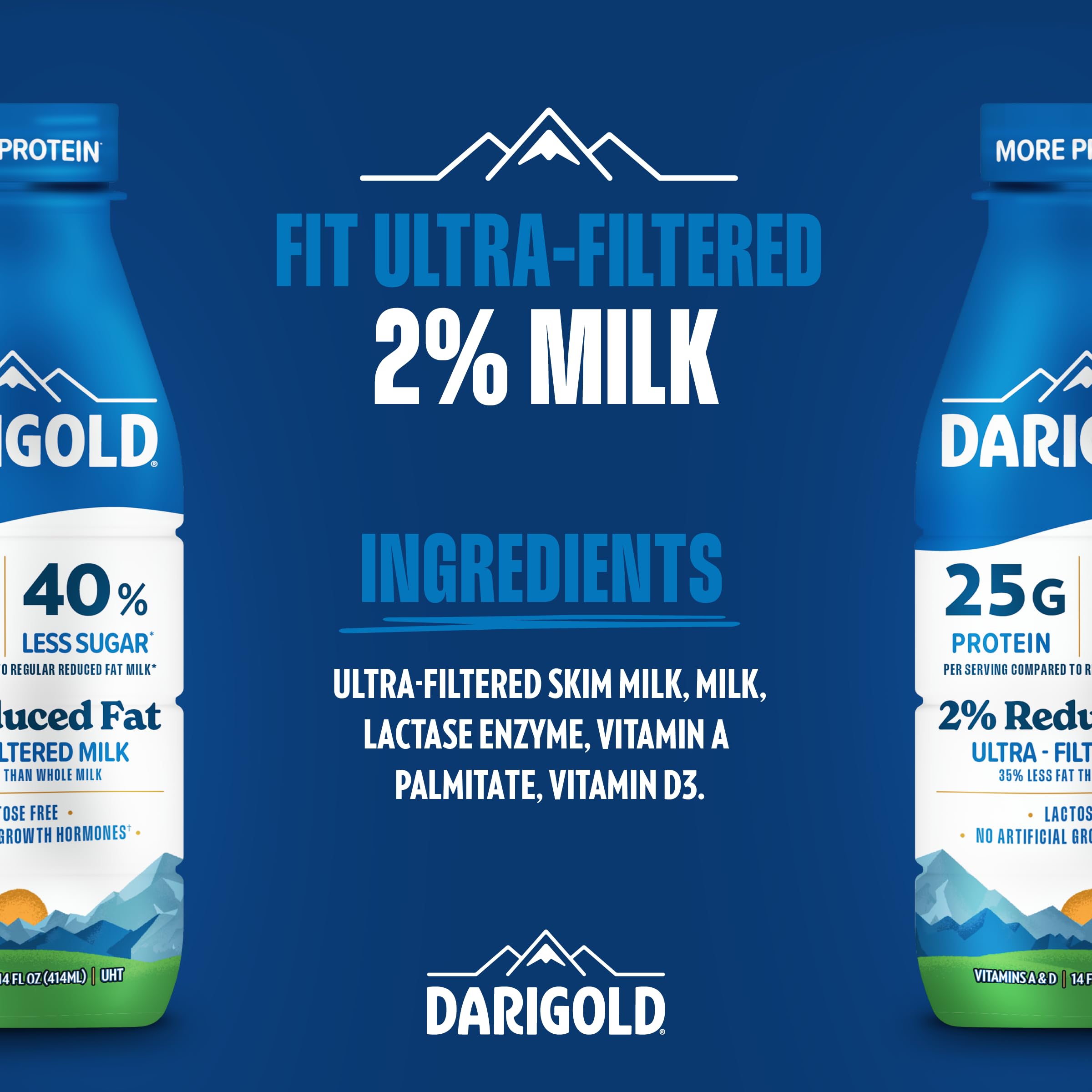 Darigold FIT bottle opened and ready to refrigerate for fresh taste.