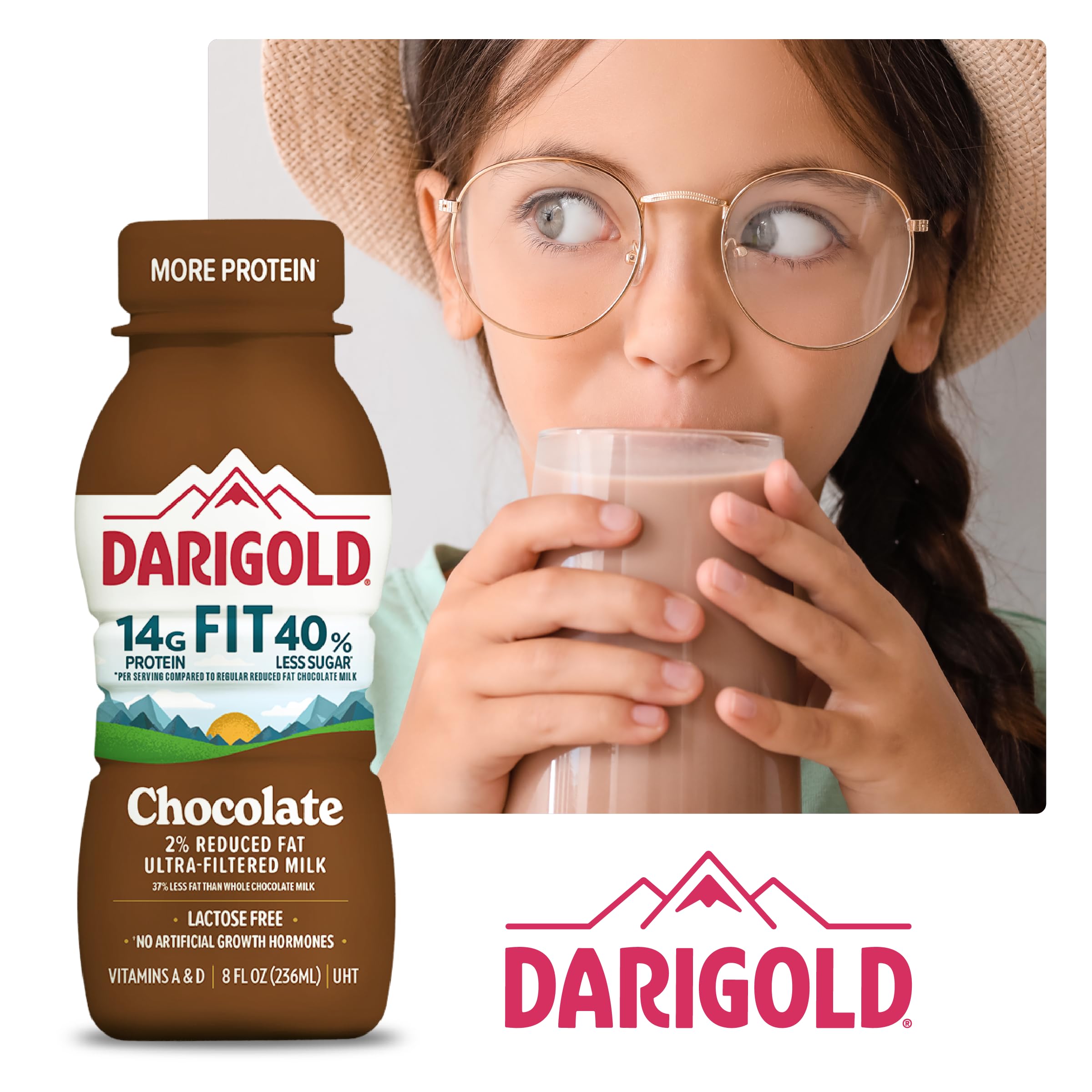 Bottles are fortified with Vitamin D and Calcium to support daily nutrition.