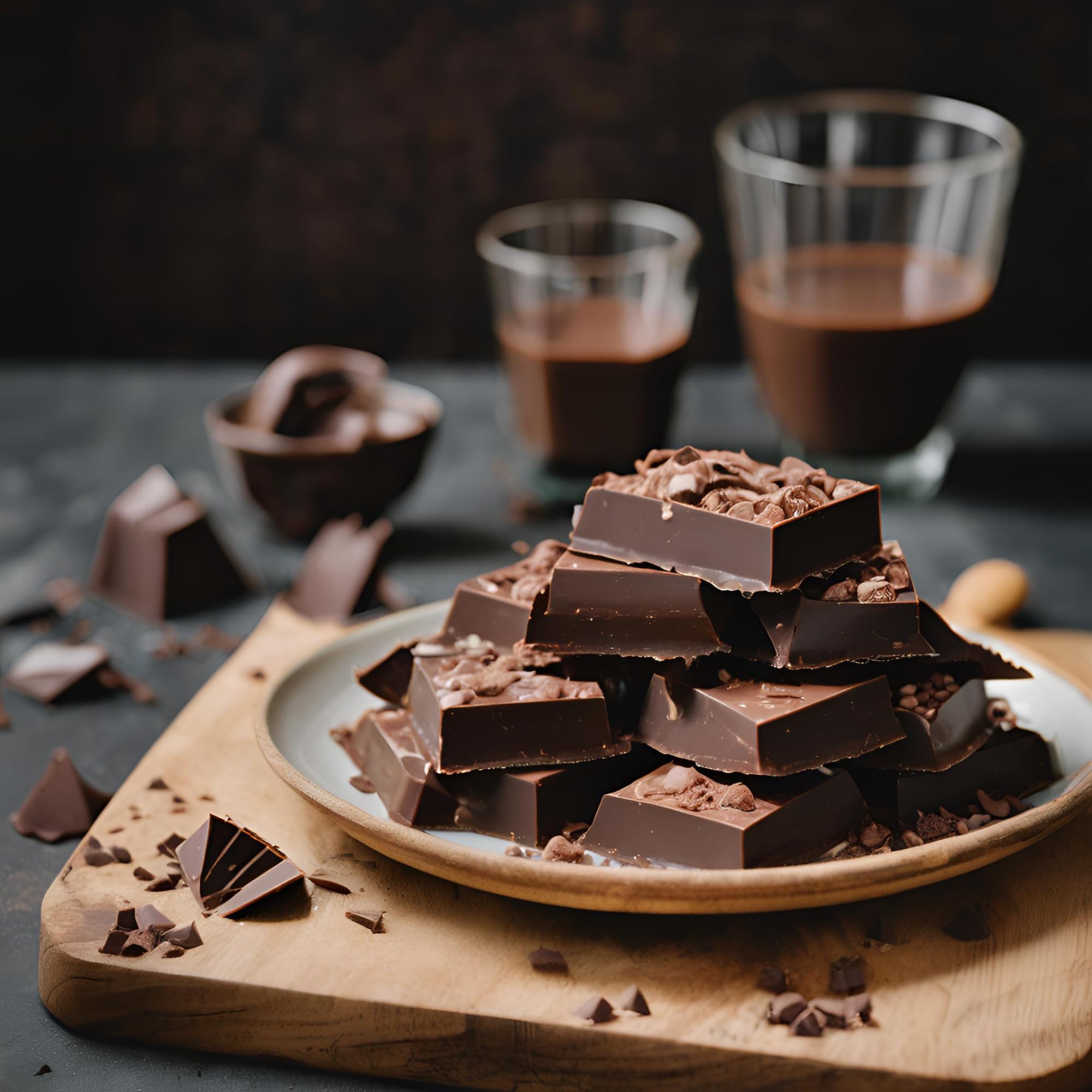 Dark Chocolate Melting Wafers rich coating for candy molds and gifts