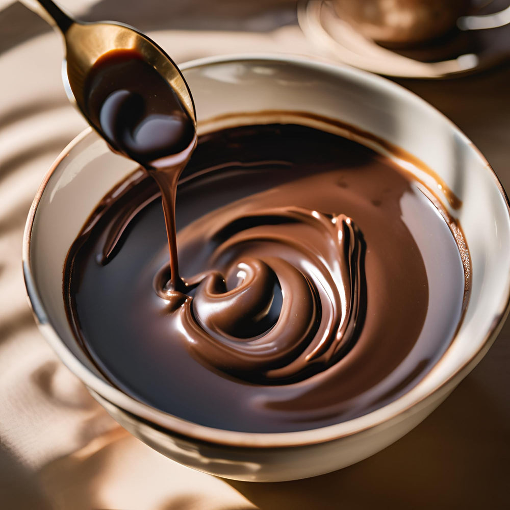 Dark Chocolate Melting Wafers ideal for molded chocolates and decorative drizzles