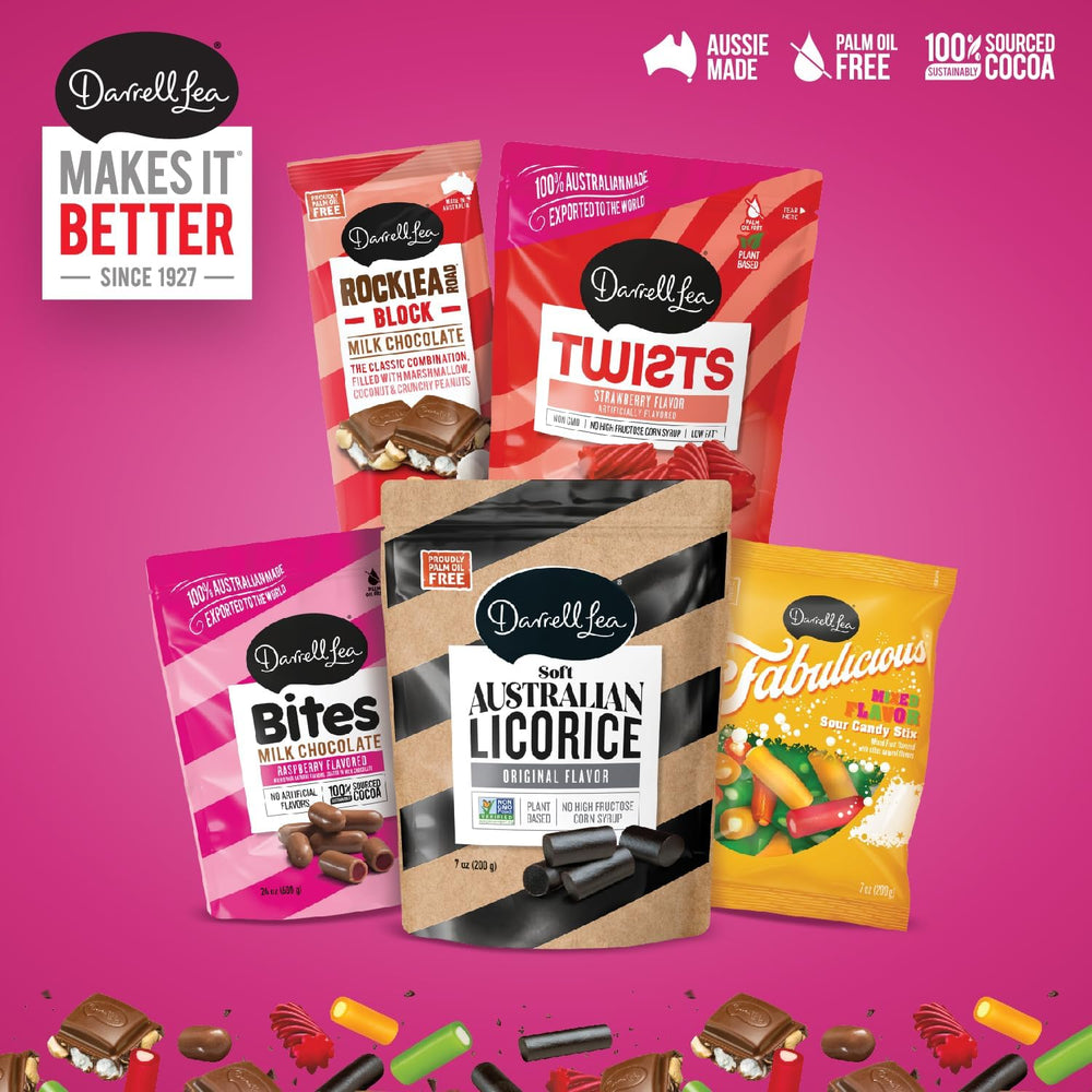 Sharing-friendly Darrell Lea licorice ready for gatherings and gifts
