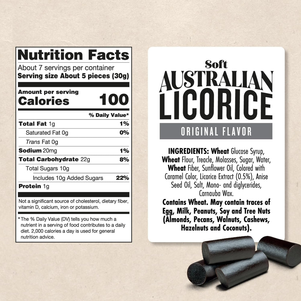 Two-pack Darrell Lea licorice displayed, ideal for sharing