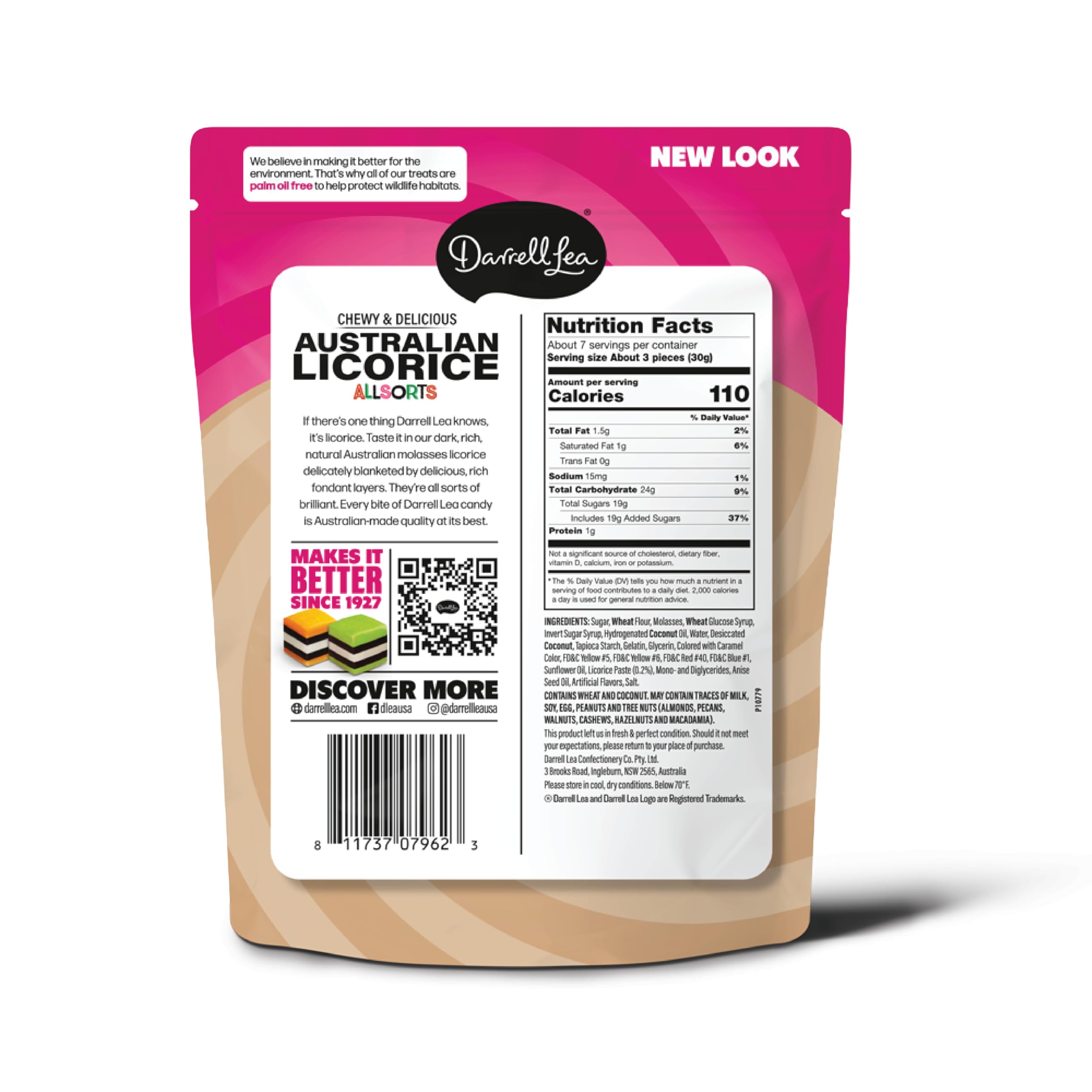 Darrell Lea Allsorts licorice soft bite — non-GMO, palm oil free, great for on-the-go