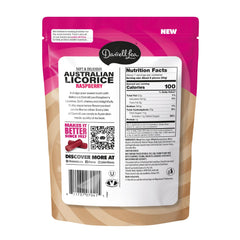 Darrell Lea Raspberry Licorice Non-GMO and palm oil free for a cleaner label