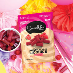 Darrell Lea palm oil-free licorice, plant-based and HFCS-free