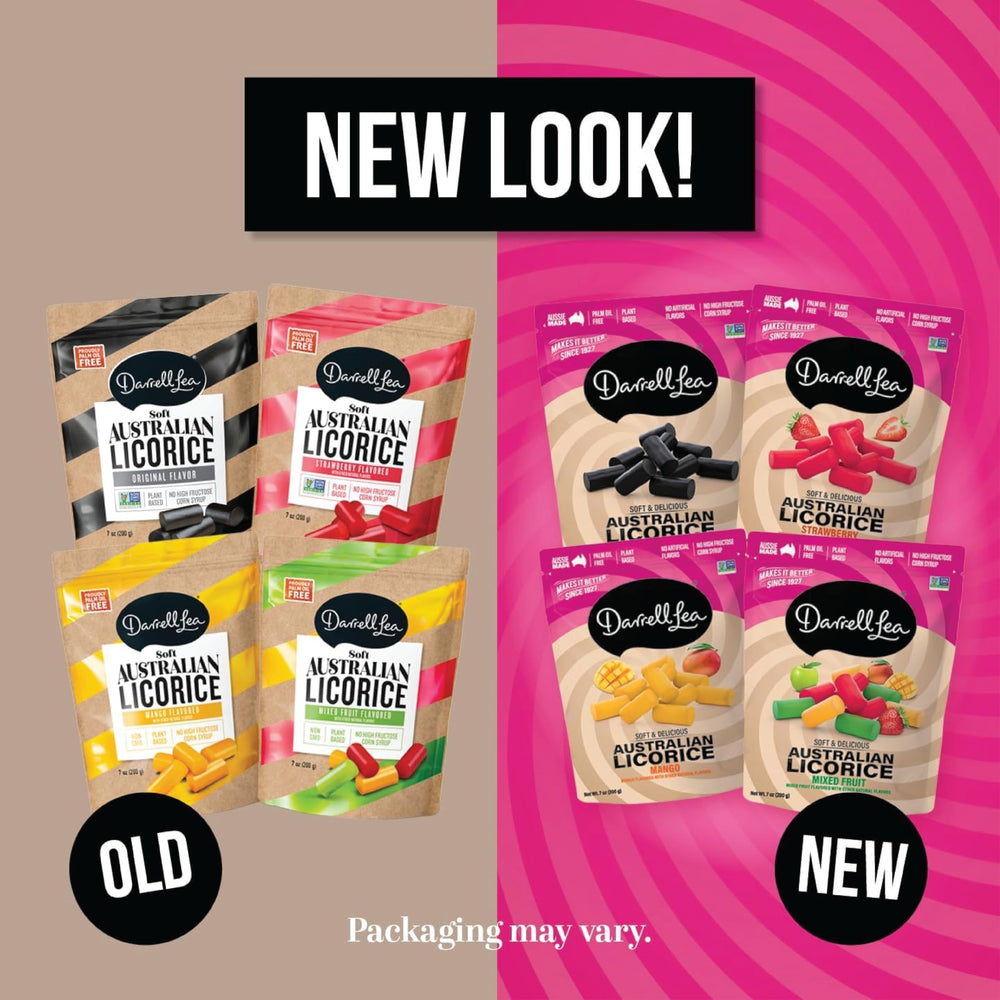 Darrell Lea soft chewy licorice close-up ideal for quick treats.