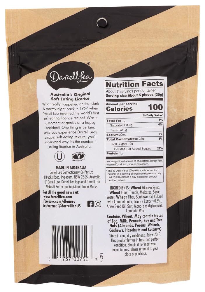 Closeup of Darrell liquorice reveals smooth texture and glossy finish for nibbling