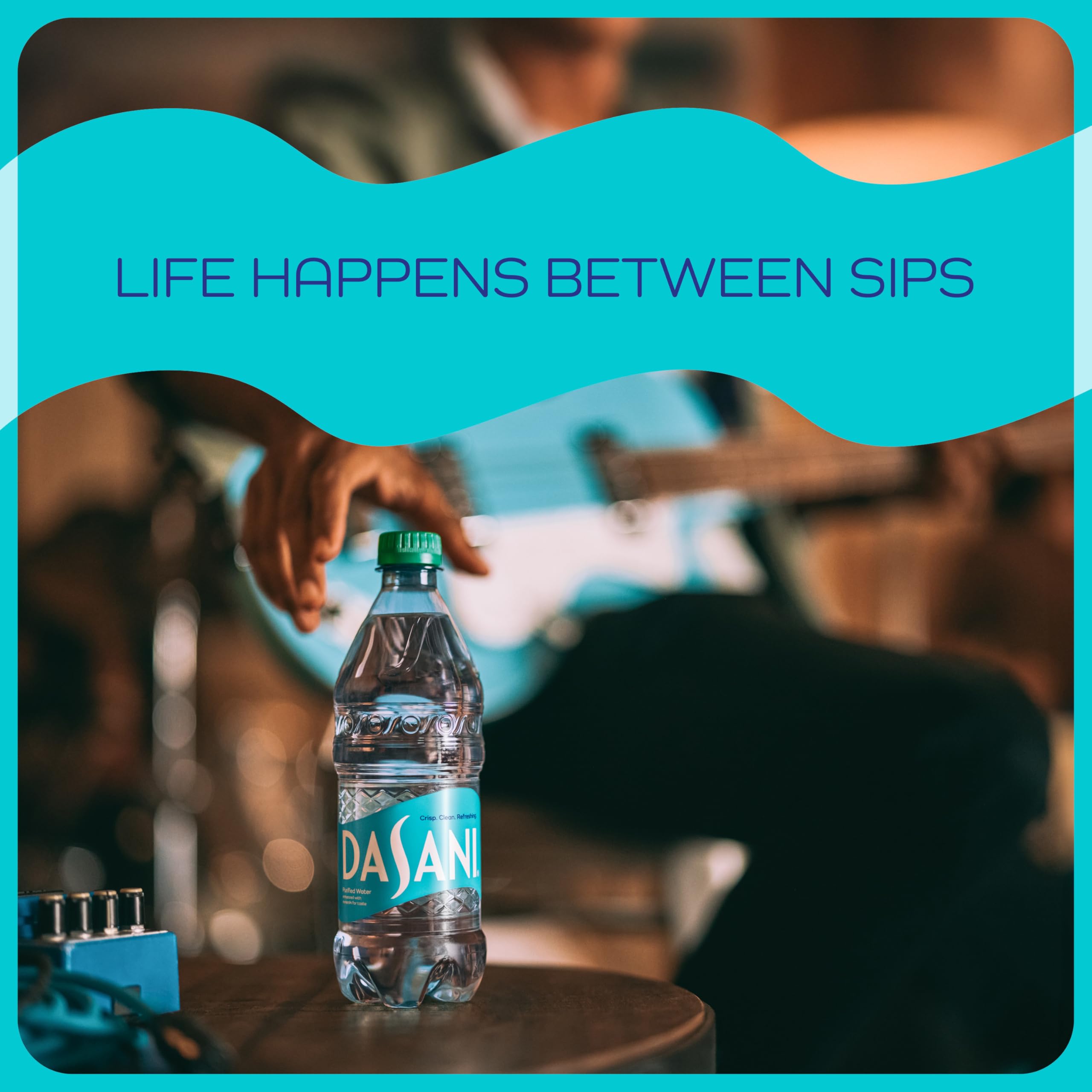 DASANI bottle is made from recycled materials, supporting sustainable hydration.