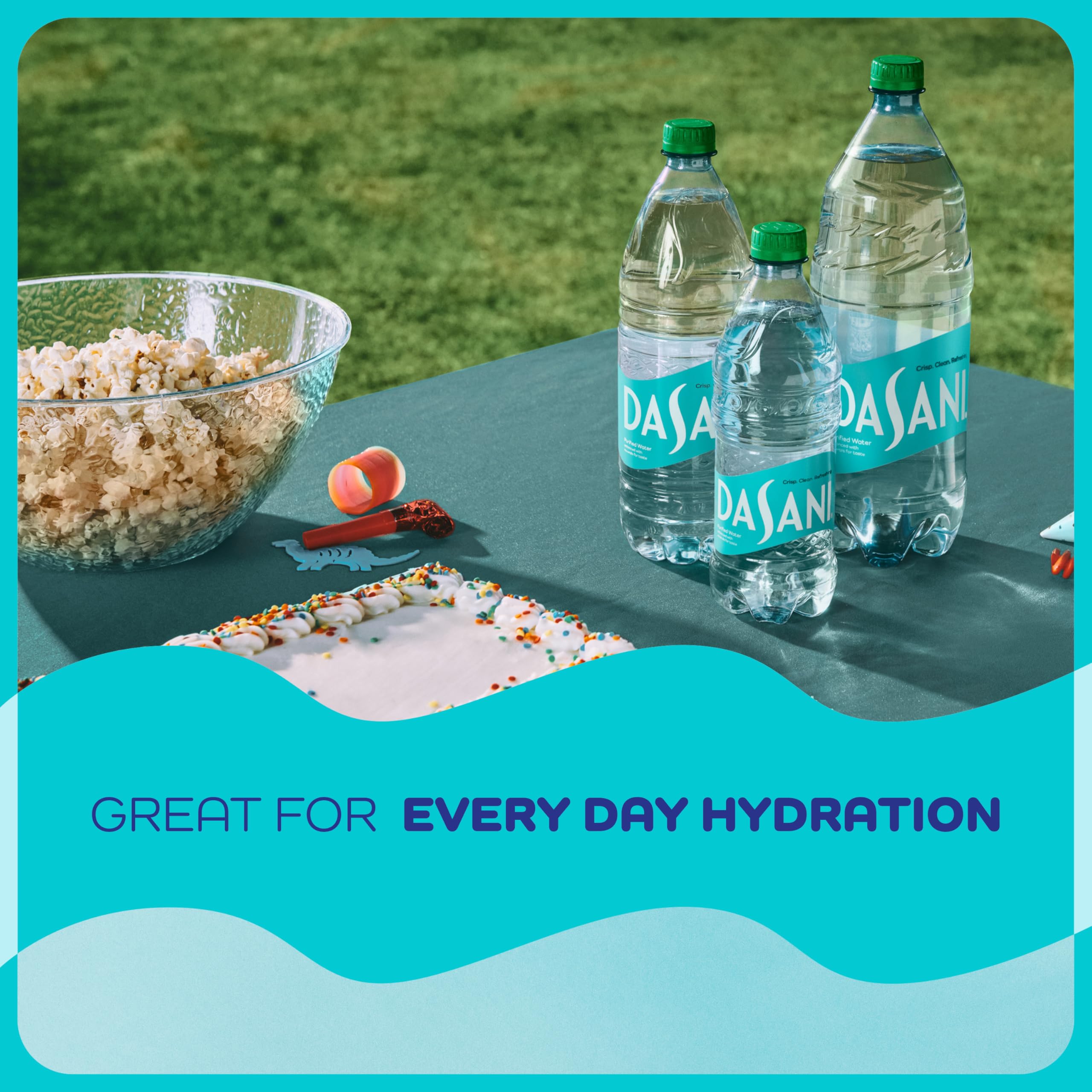Crisp taste and refreshing finish enhance everyday hydration with DASANI.