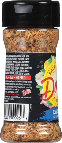 Dash Salt-Free Grilling Blend in use during backyard barbecue.