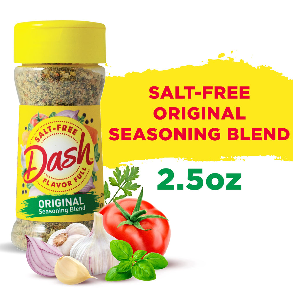Dash Salt-Free Original spice mix in a bowl, ready to season