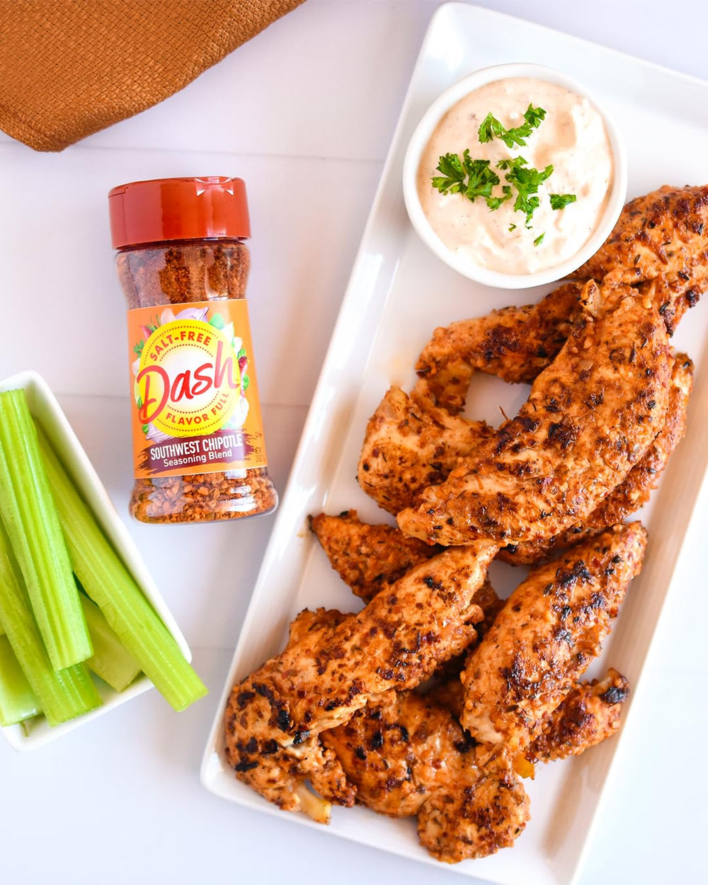 Mrs. Dash Southwest Chipotle seasoned steak ready to serve.