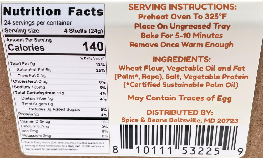 Dasher's Spice & Beans puff pastry shells ready to use for mini desserts