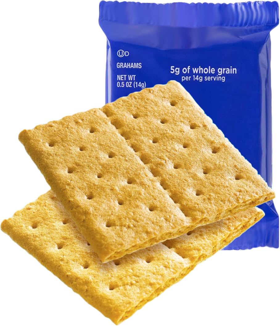 Exterior packaging displays 180-day shelf life for Dasher's Spice & Beans crackers.