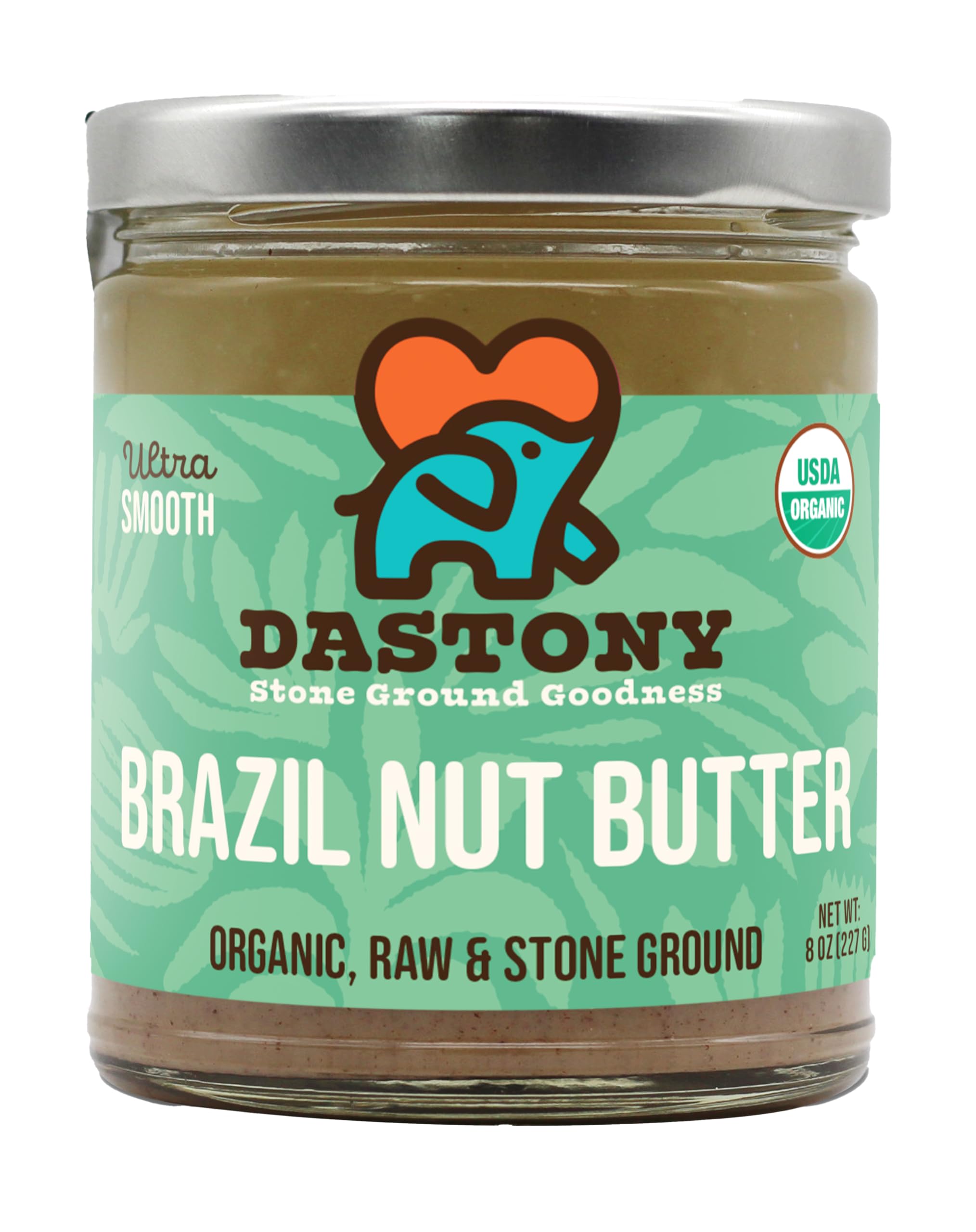 Dastony Brazil Nut Butter jar showing single-ingredient purity for keto-friendly snacking