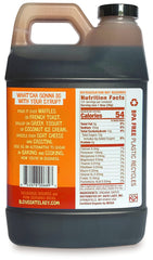 Date Lady date syrup being poured over pancakes for breakfast.