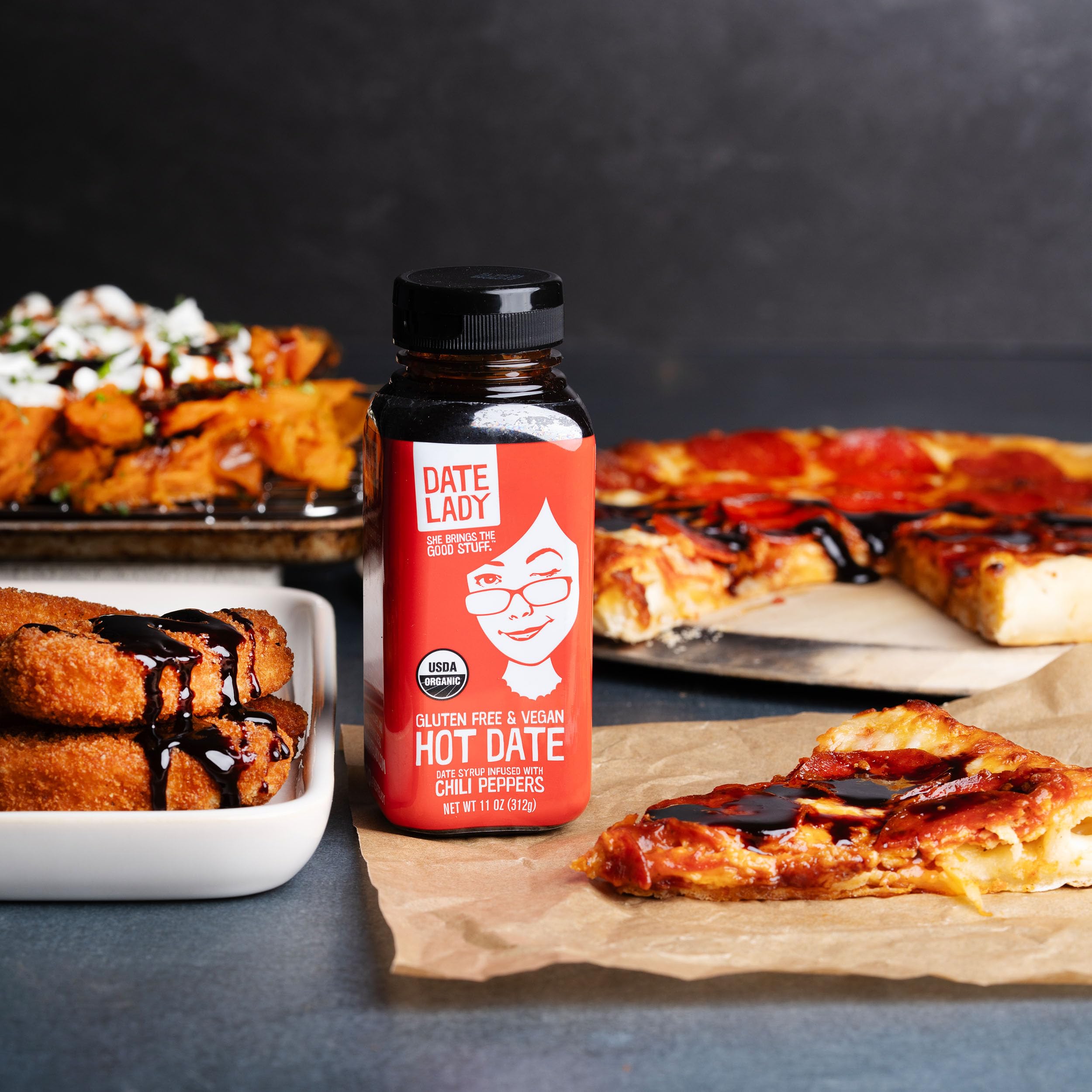 Date Lady Hot Date ice cream pairing offers a surprising sweet heat contrast.