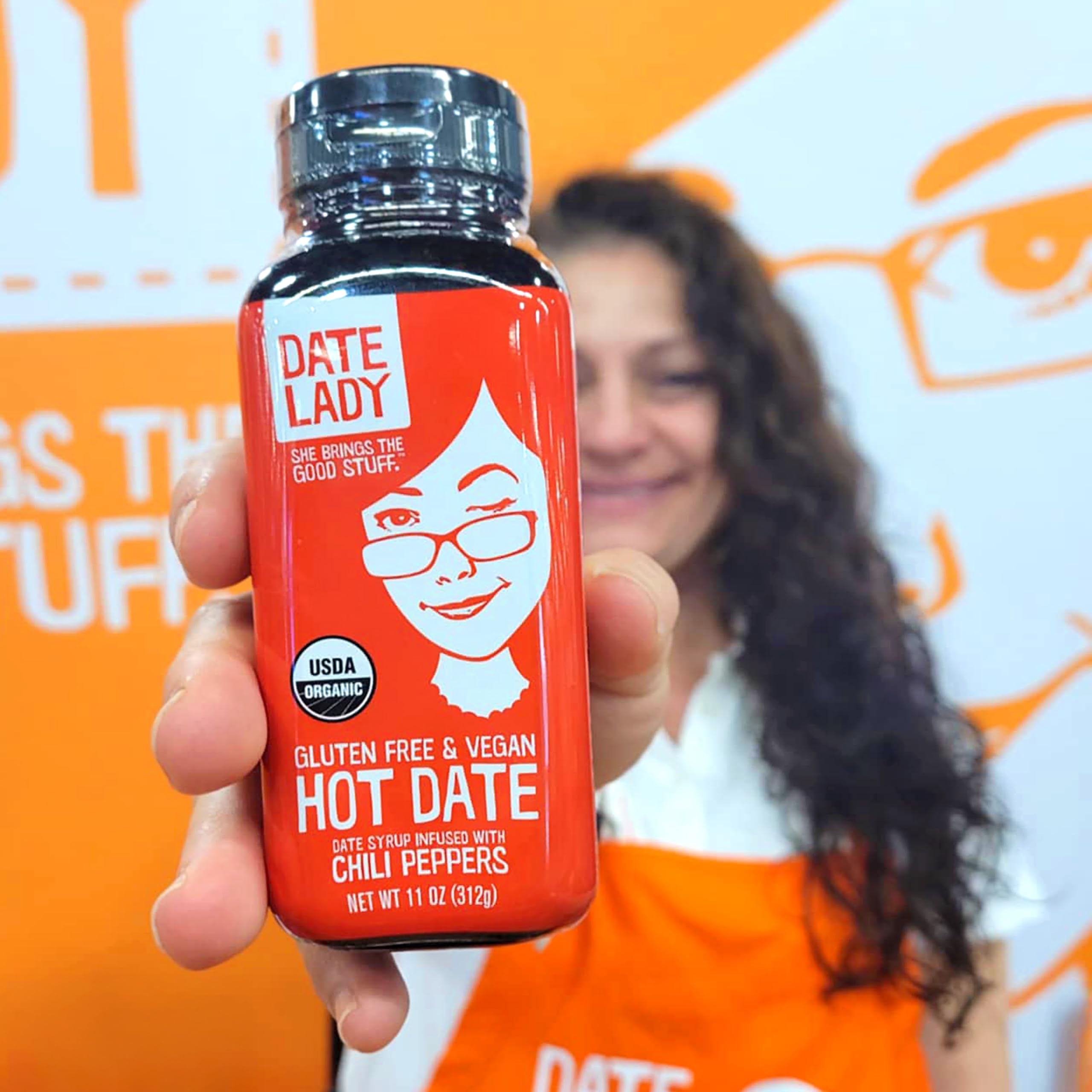 Date Lady Hot Date sweet potato glaze enhances roasted dishes with zesty heat.
