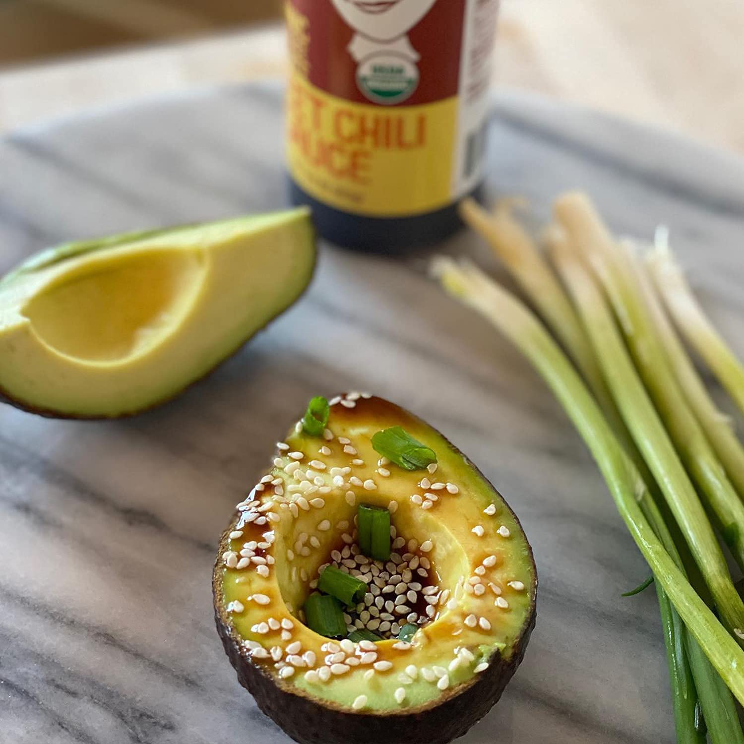 Date Lady sauce served with fresh vegetables for a quick stir-fry