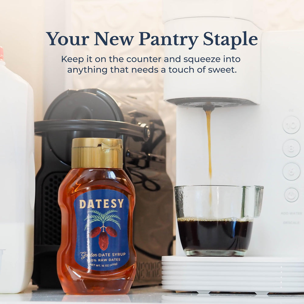 Datesy cocktail-mixer syrup adds caramel notes to beverages.