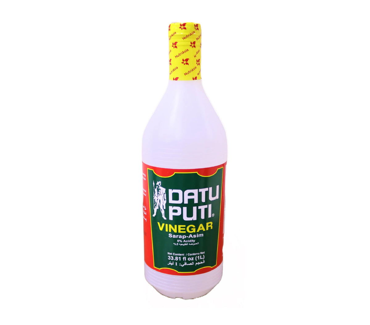 Datu Puti Cane Vinegar bottle front highlights tangy versatility for salads