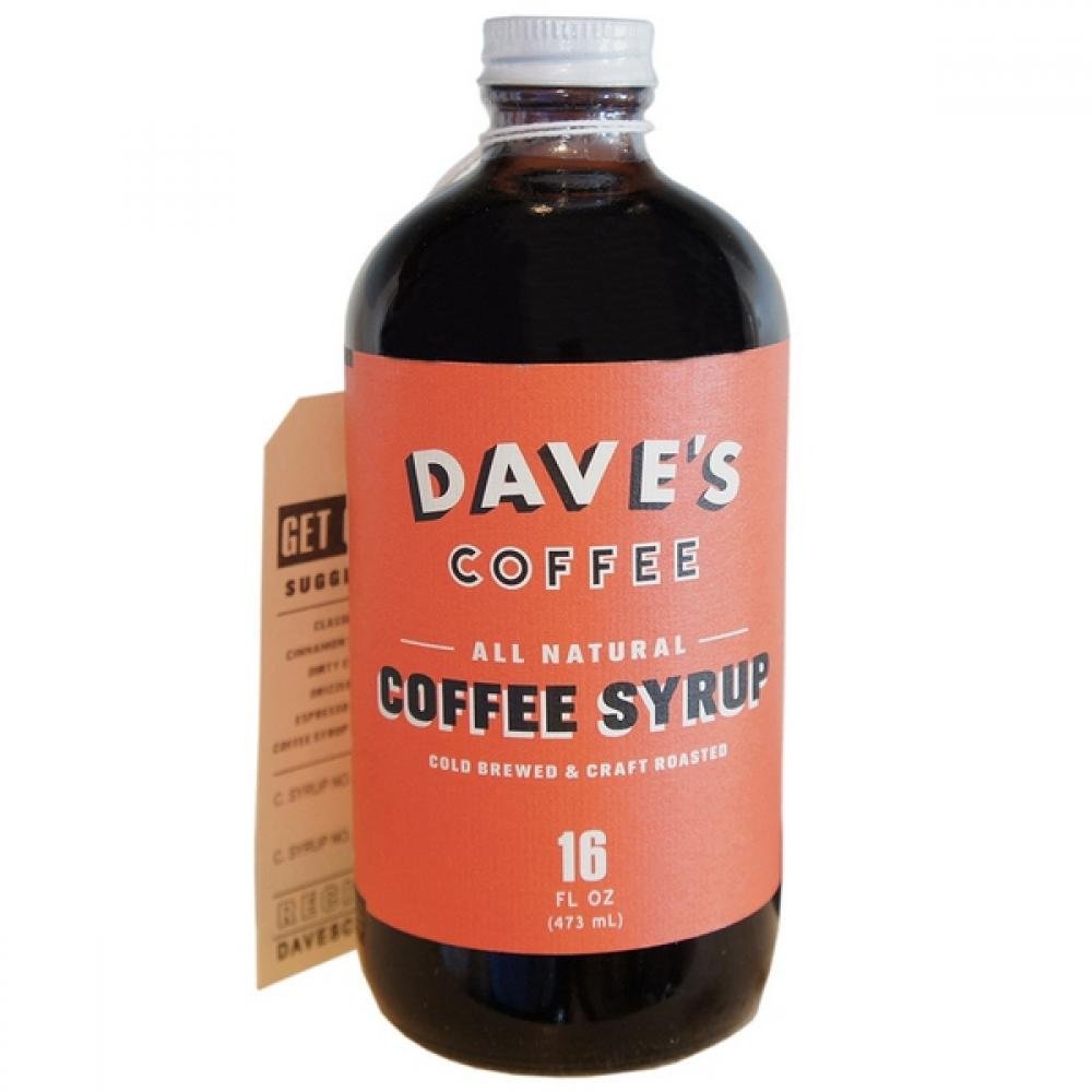 Dave's Coffee Original bottle showing pure, all-natural flavor for enhanced coffee sweetness.