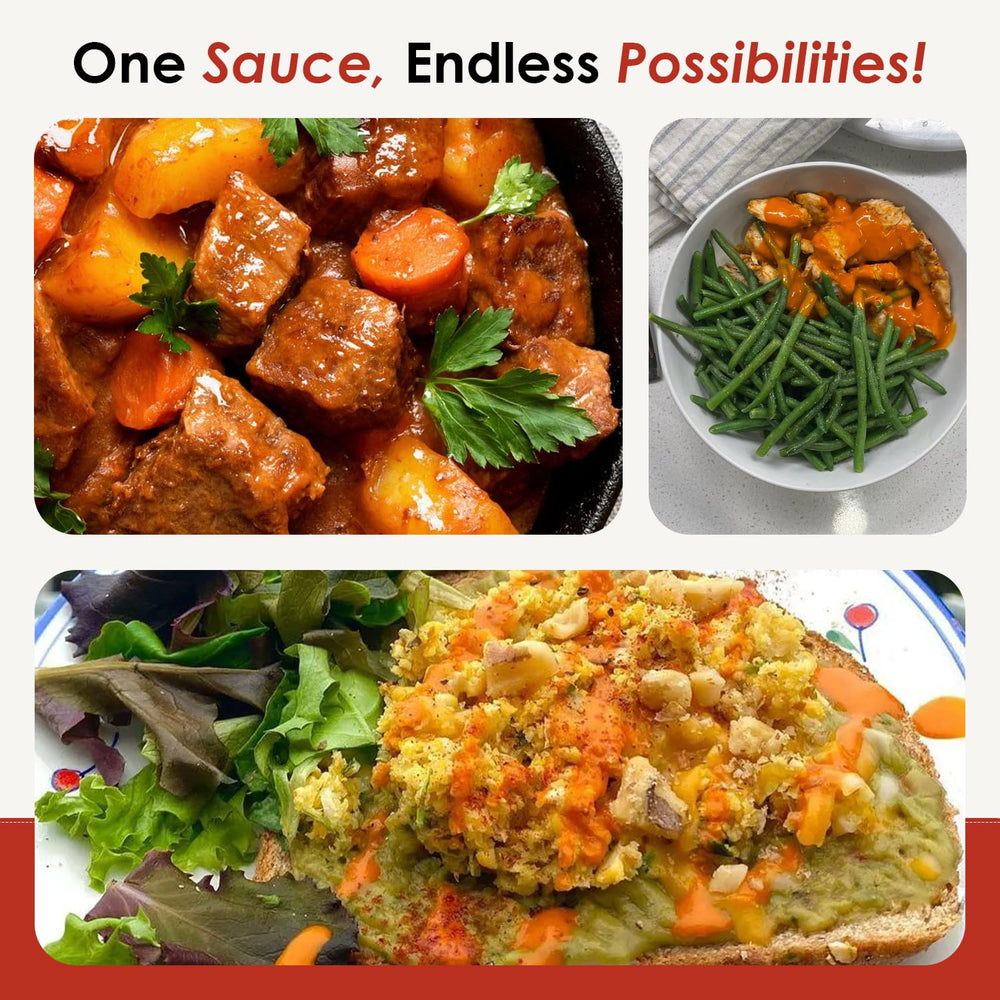 Potato salad touched with Dave's Gourmet Ghost Pepper kick