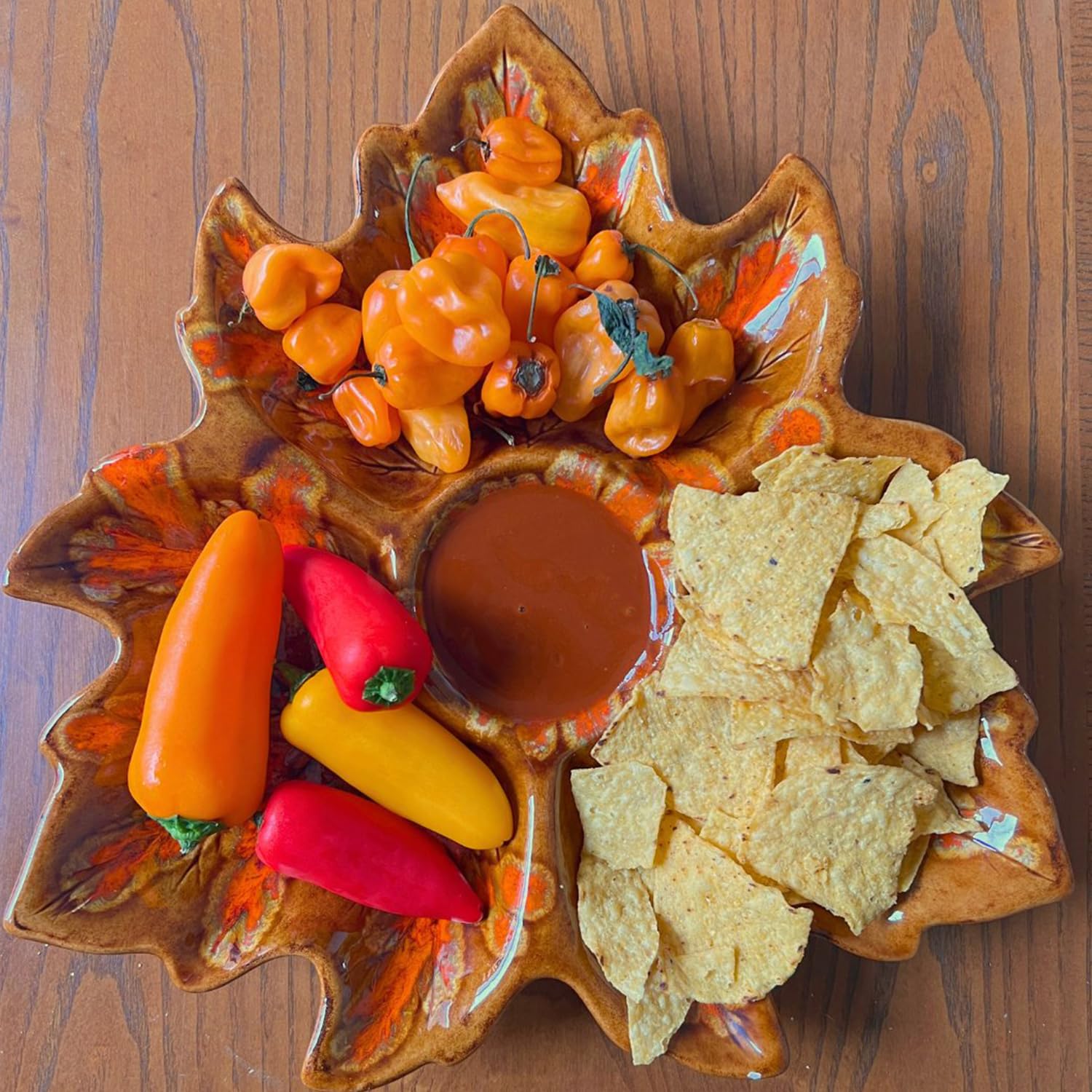 Product shot of Dave's Gourmet Ghost Pepper sauce with meal-ready appeal