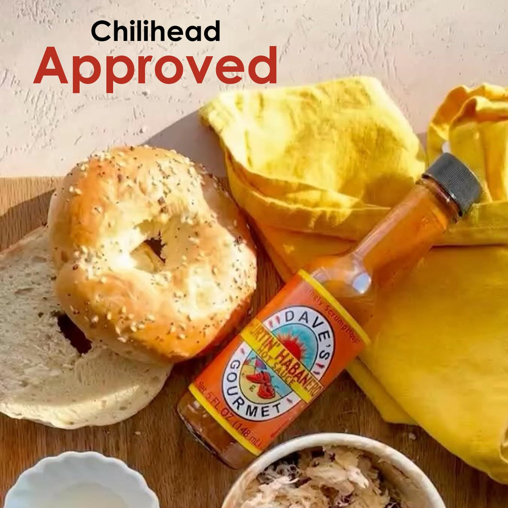 Ingredients label highlights habanero, vinegar, lime, and garlic for a clean gluten-free profile