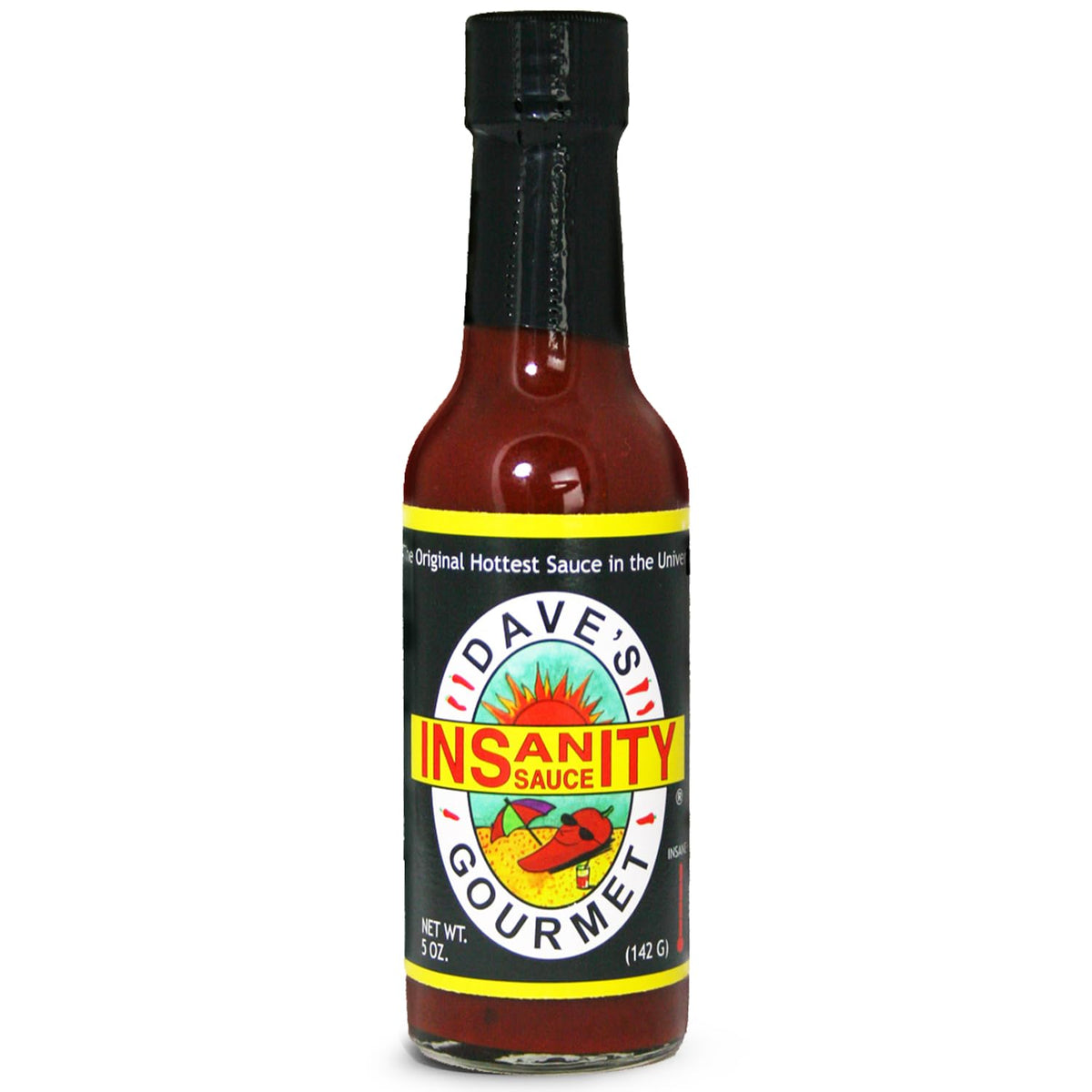 Dave's Gourmet Original Insanity Hot Sauce bottle ready to add bold heat to meals