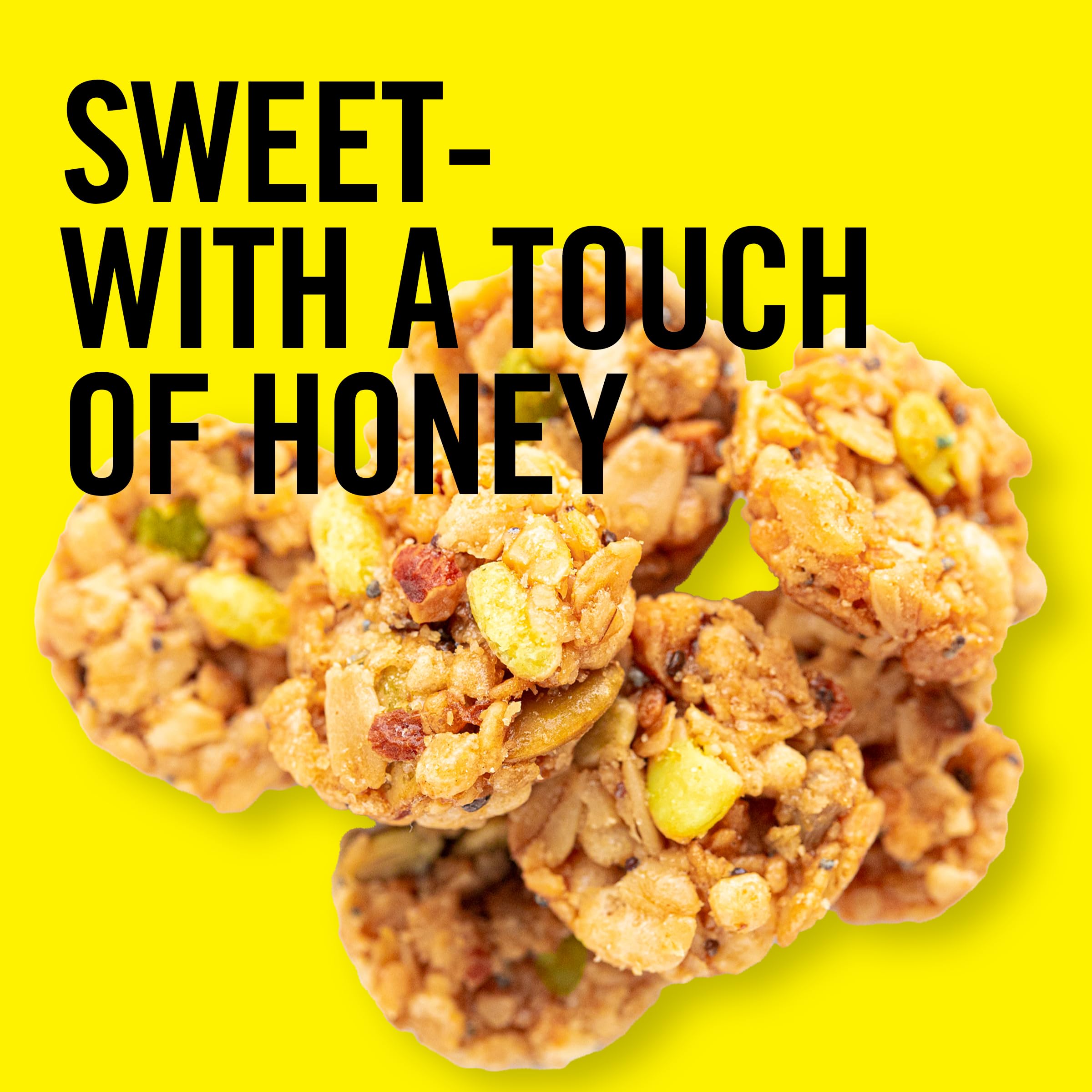 Resealable package of Dave's Killer Bread Honey Nut Snack Bites keeps freshness.