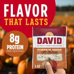 Pack of twelve 5 oz bags from DAVID for group or solo snacking.