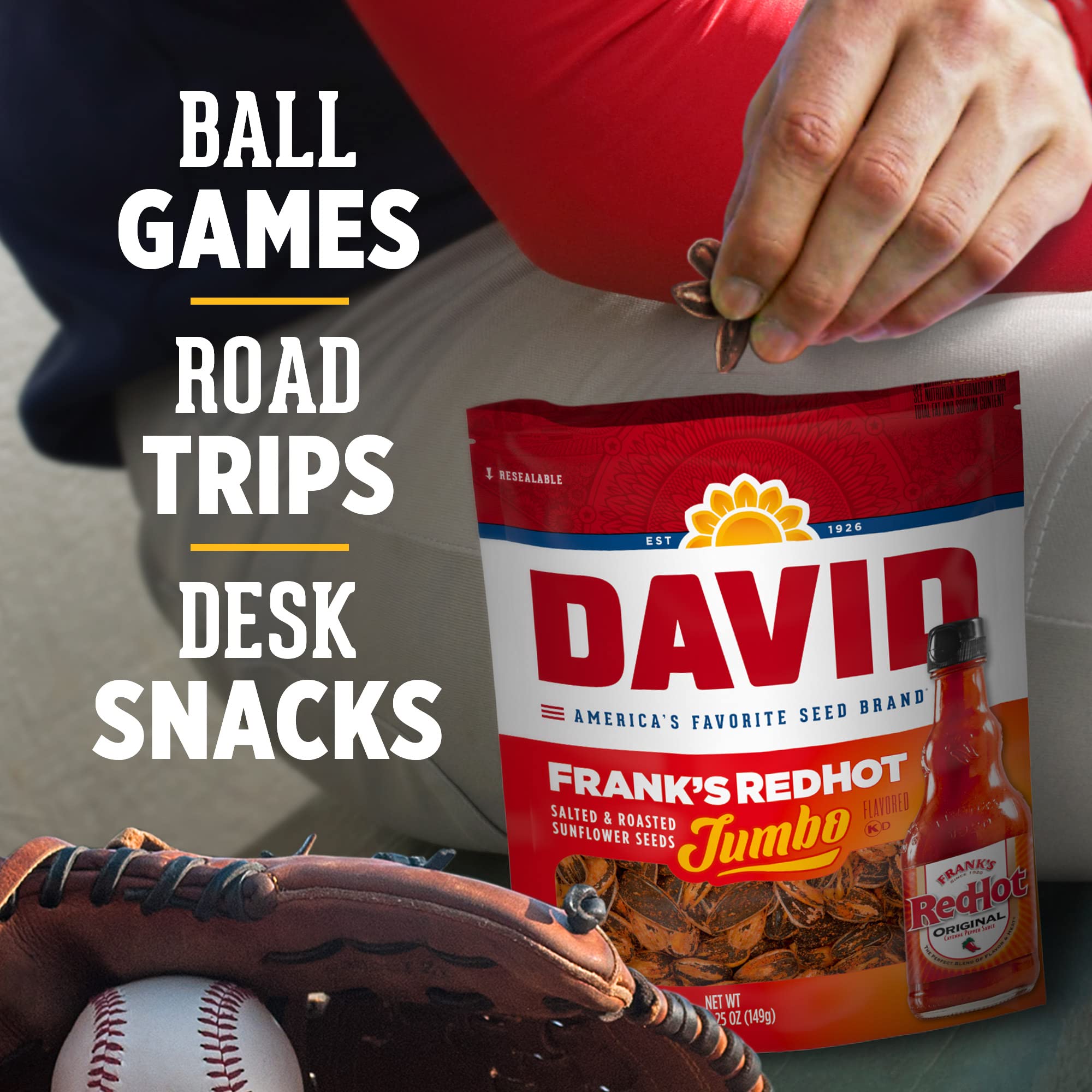 Packaging detail with Frank's RedHot branding.