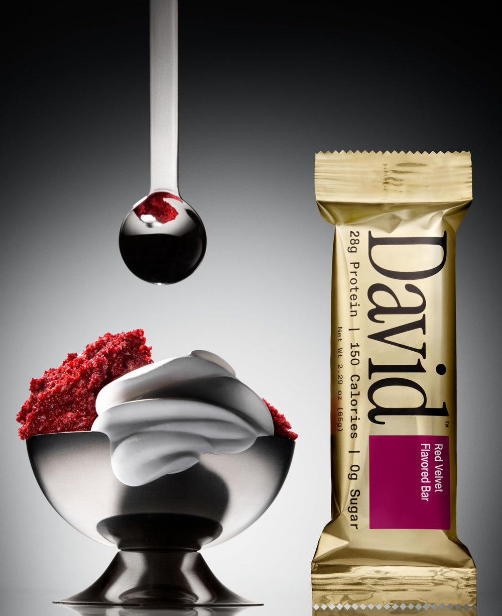 David High Protein Bars nutrition panel highlights 28g protein per bar