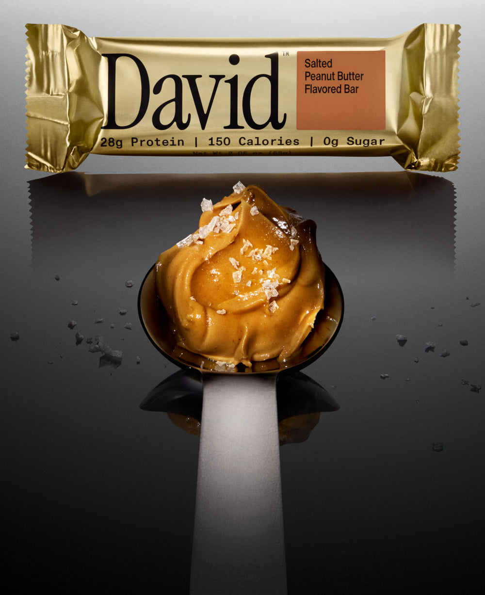 David High Protein Bars texture shot displays creamy center and crunchy crisps