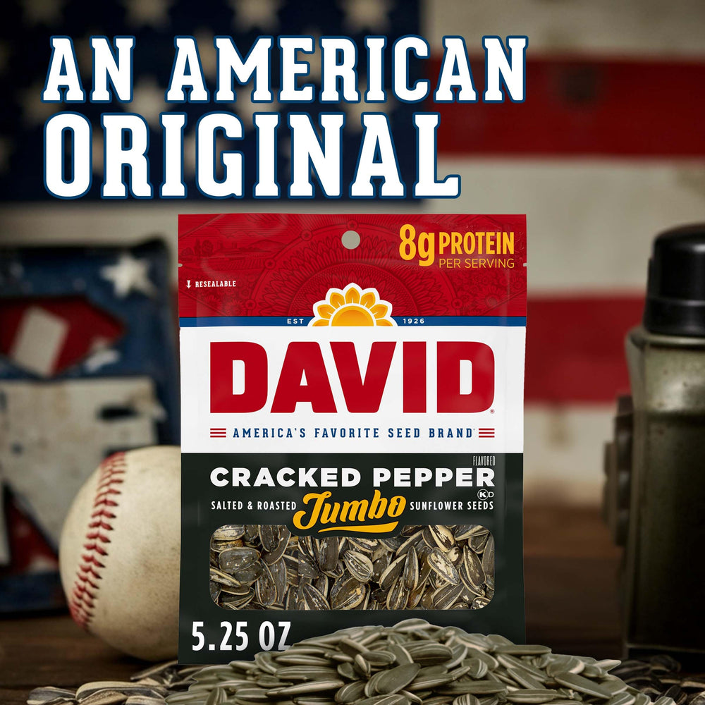 DAVID Jumbo Cracked Pepper seeds in a festive Easter basket scene