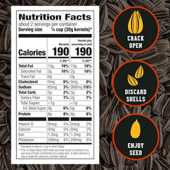 DAVID Jumbo Cracked Pepper seeds label close-up showing nutrition and flavor