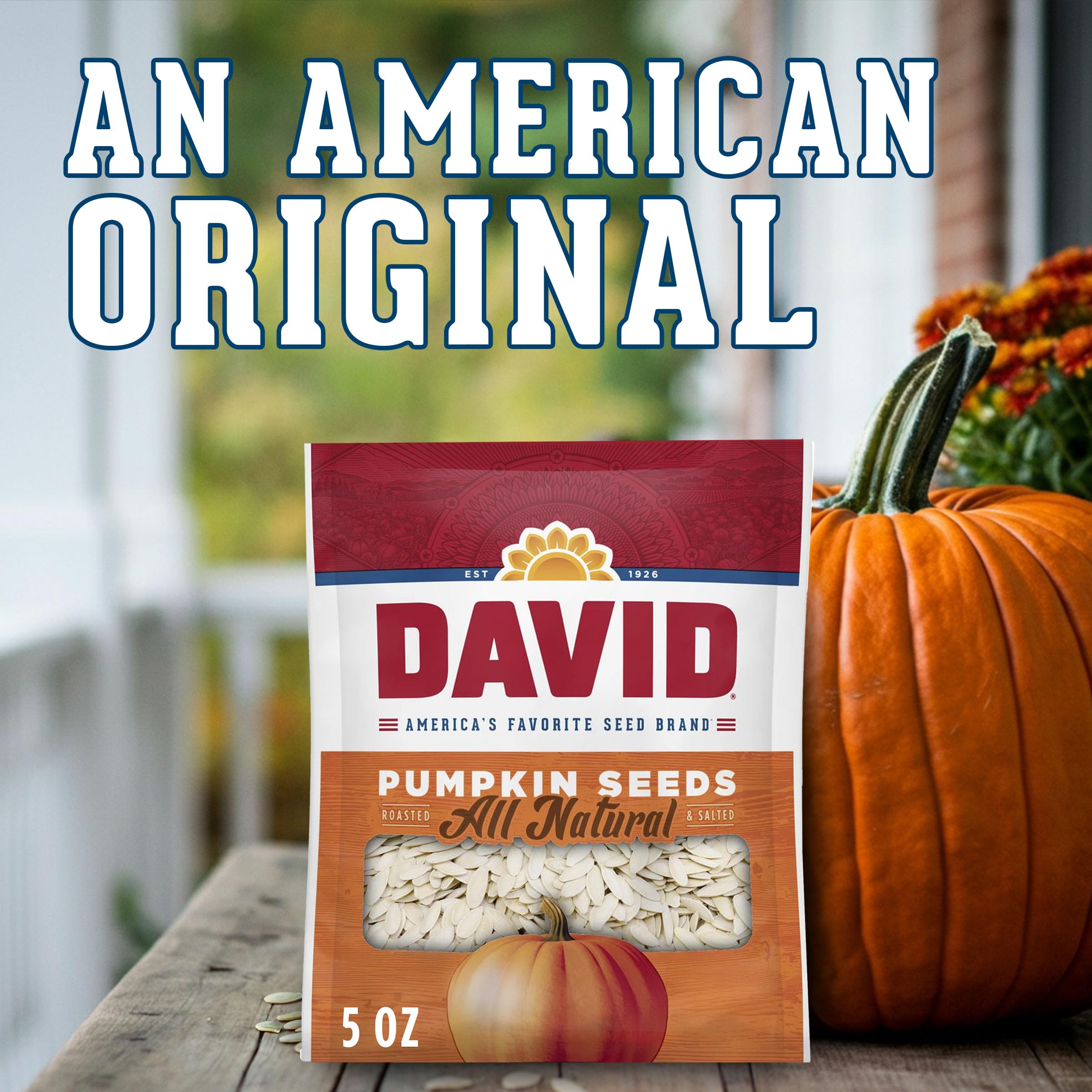No artificial flavors or colors in DAVID pumpkin seeds.