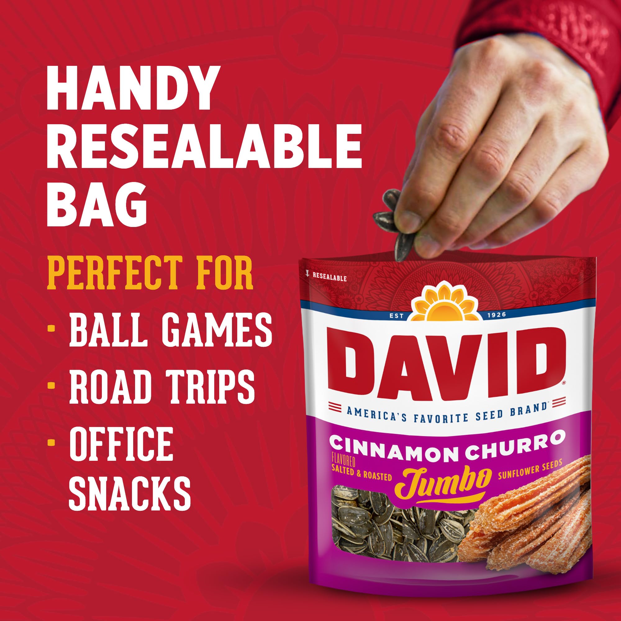 Office or baseball snacks ready to enjoy
