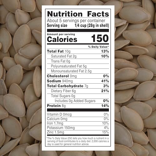 DAVID pumpkin seeds 5 oz bag, ready-to-eat snack after workouts.