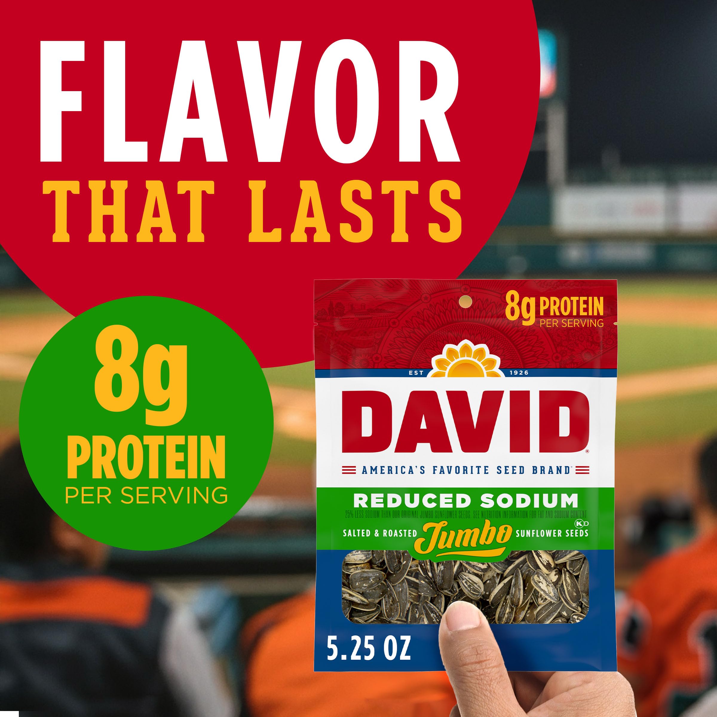 DAVID reduced-sodium jumbo seeds keto-friendly gluten-free snack