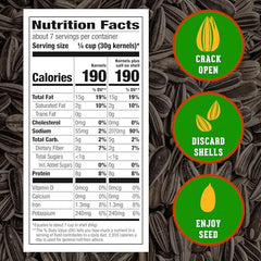 Close-up of roasted and salted DAVID Reduced Sodium Sunflower Seeds