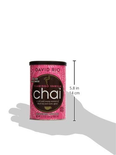 David Rio Flamingo Vanilla Chai enhances desserts like cakes