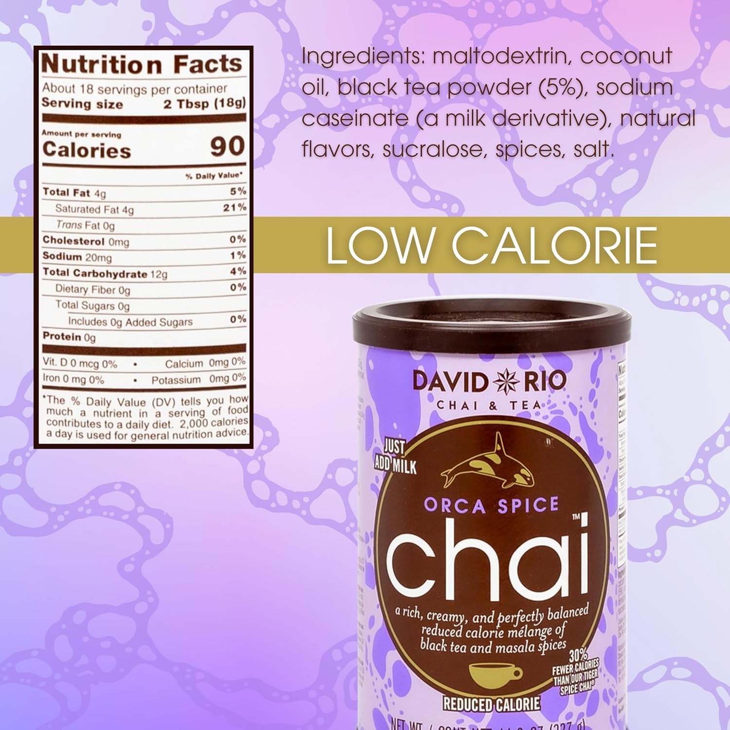 David Rio Orca Spice hot cup steaming with bold flavors for a comforting beverage