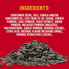 Handful of DAVID Bar-B-Q Jumbo Sunflower Seeds ready for a quick snack.