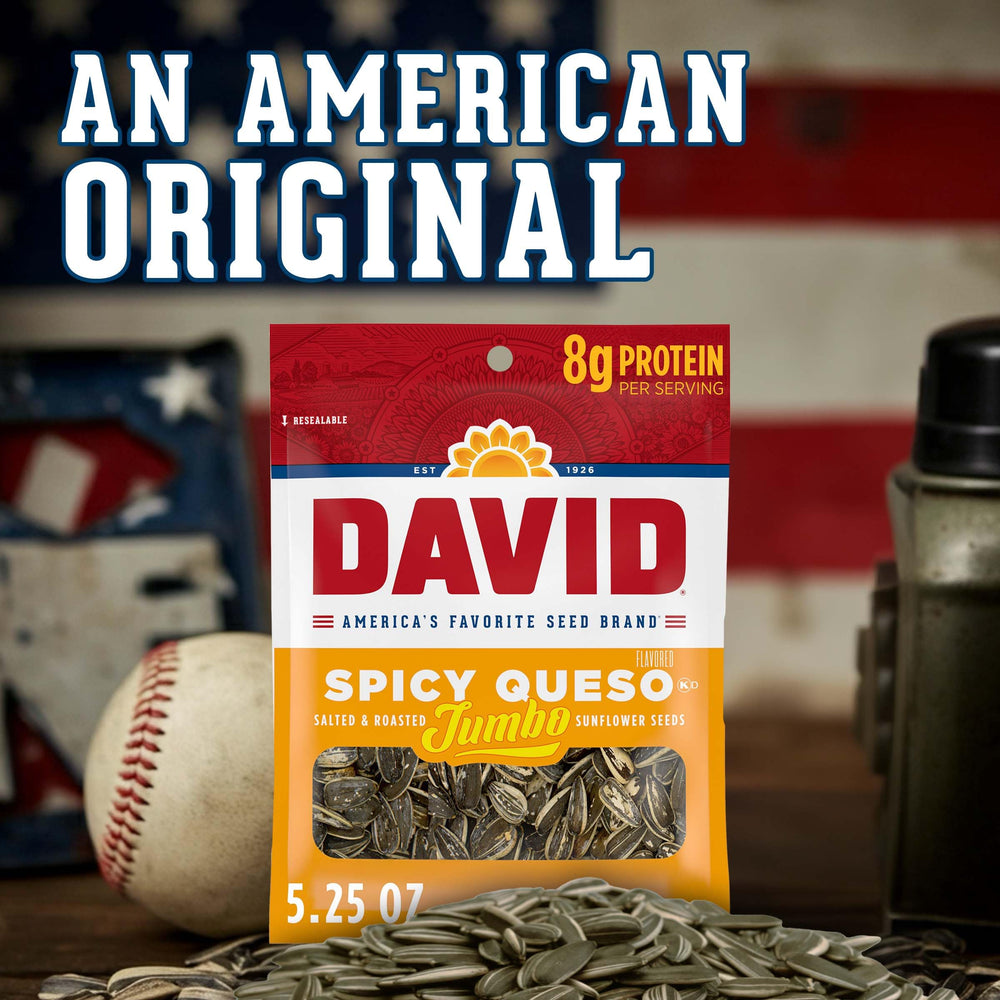 DAVID seeds ready on a kitchen counter for quick snacks.